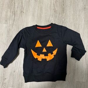 ***2/$15***  Toddler boys  black pumpkin shirt